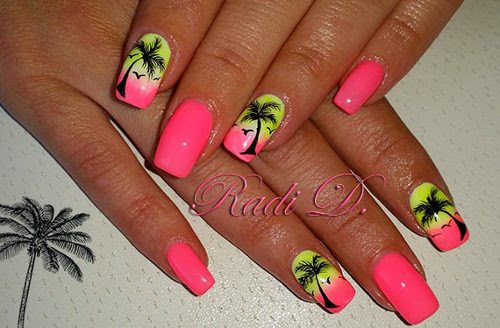 paznokcie-zelowe-lato-palmy